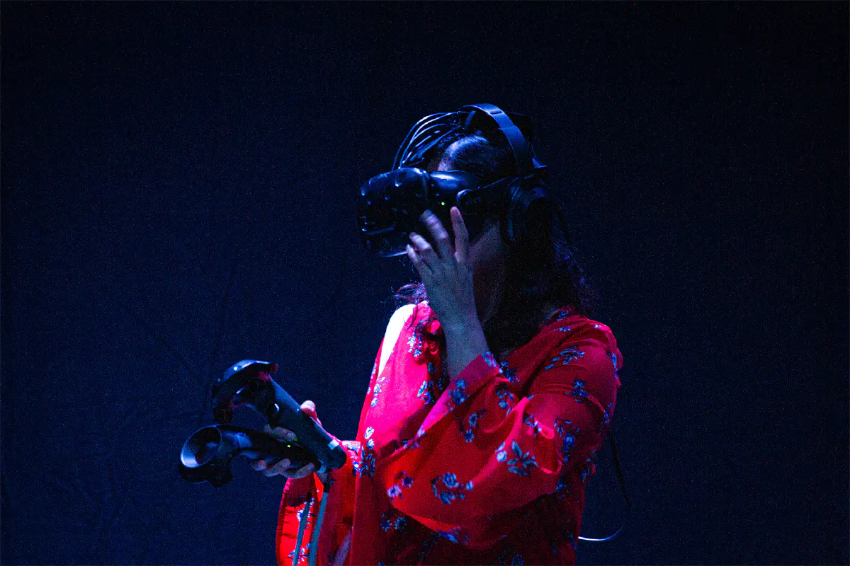 A screenshot from the VR experience